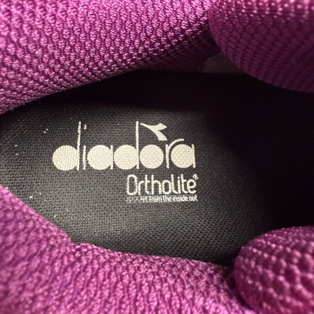 DIADORA Mythos Blueshield Elite TRX Running Shoe Women 9.5W Sneaker White Purple - Picture 13 of 13